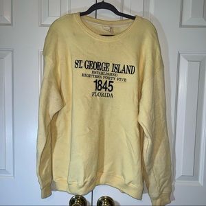 St. George Island Crewneck Sweater/Sweatshirt, Size XL, Authentic!